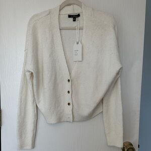 Love Tree Cream Button-Up Cardigan
